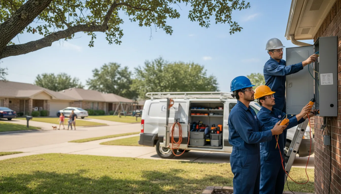 Certified electrician providing emergency electrical services in Hanna, OK